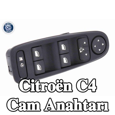 VEMO Sürücü tarafı cam anahtarı, Ön — 2012 Citroën C4