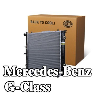HELLA مبرد المحرك بدون خزان التمدد, مع مبرد زيت, بدون حشية/مانع تسرب — Mercedes-Benz G-Class