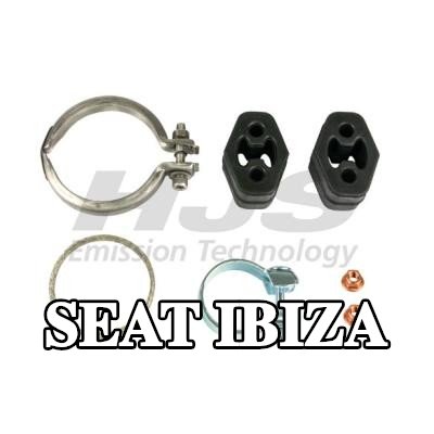 HJS طقم تركيب المحول الحفاز مع مشبك — 2016 SEAT Ibiza
