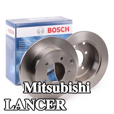 BOSCH القطر الخارجي لقرص المكابح: 262mm, صلب, مشحم — Mitsubishi Lancer