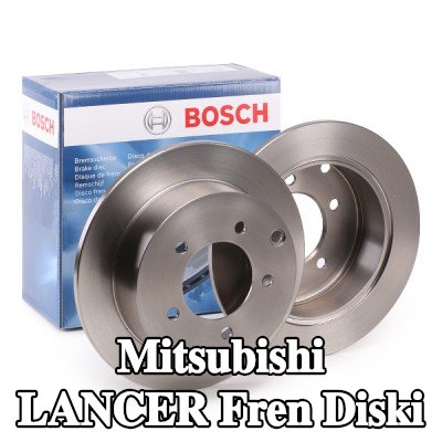 BOSCH Fren diski Dış Çap: 262mm, düz, Yağlanmış — Mitsubishi Lancer