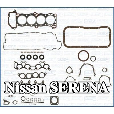 AJUSA مجموعة حشيات كاملة, محرك مزود بحشية رأس الأسطوانة, مع أختام ساق الصمام — 2000 Nissan Serena