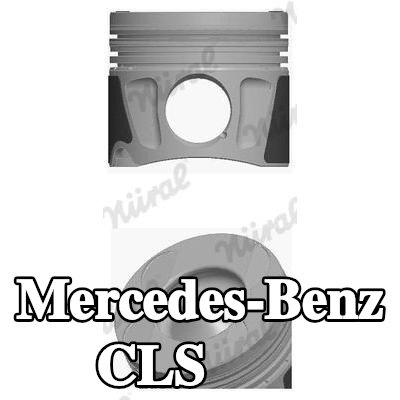 NÜRAL مكبس للأسطوانة 1-3, مع قناة تبريد, مع حامل حلقة المكبس — 2005 Mercedes-Benz Cls