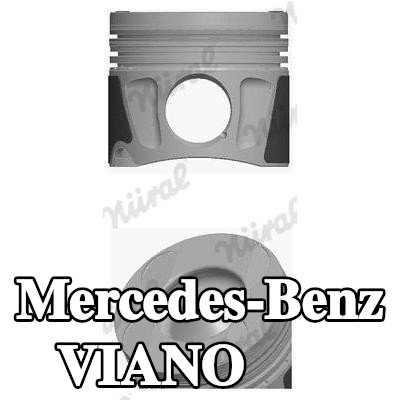 NÜRAL مكبس للأسطوانة 1-3, مع قناة تبريد, مع حامل حلقة المكبس — Mercedes-Benz Viano