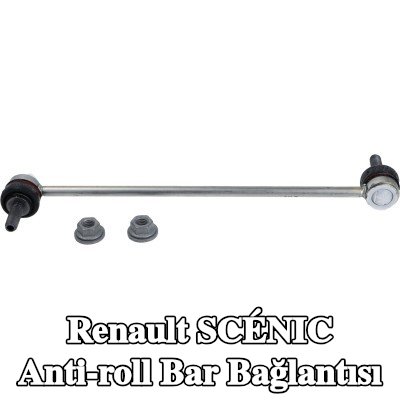 LEMFÖRDER Ön aks sol anti-roll bar bağlantısı, Ön Aks Sağ, Çelik, aksesuarlarla — 2003 Renault Scénic