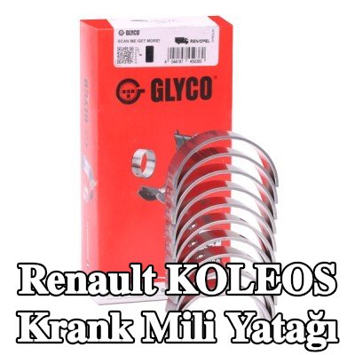 GLYCO Çelik tabanlı alüminyum alaşımlı krank mili yatağı — Renault Koleos