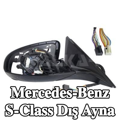 ALKAR Sağ yan ayna, Elektrikli, kapak olmadan — Mercedes-Benz S-Class