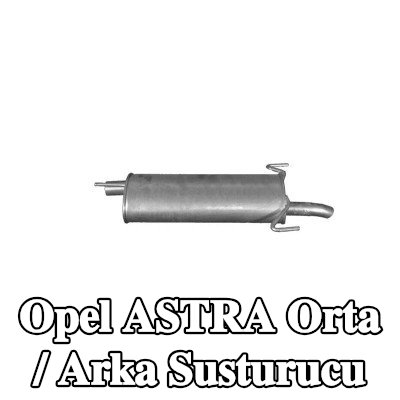 IZAWIT Orta / Arka susturucu — 2000 Opel Astra