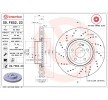 BREMBO Fren diski Dış Çap: 342mm, Çelik Fren Diski Göbeği, delikli/havalandırmalı, iki parçalı fren diski, Kaplamalı, cıvata/vida ile — 2023 Mercedes-Benz Cle (2)
