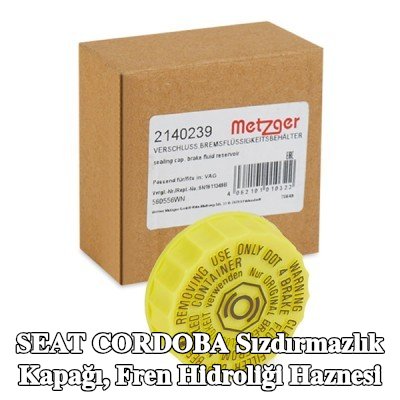METZGER Sızdırmazlık Kapağı, fren hidroliği haznesi — SEAT Cordoba
