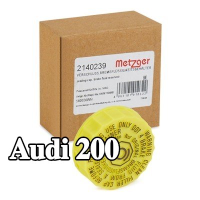METZGER غطاء مانع للتسرب، خزان سائل الفرامل — Audi 200