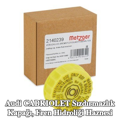 METZGER Sızdırmazlık Kapağı, fren hidroliği haznesi — Audi Cabriolet