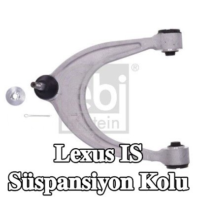 FEBI BILSTEIN Ön Aks Sol Süspansiyon Kolu, Üst, Alüminyum, bilyeli mafsal ile, taç somun ve çatal pimli, lastik yastıklı — Lexus Is