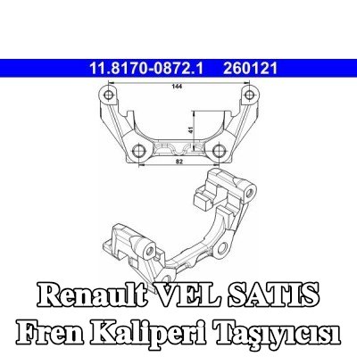 ATE Fren kaliperi taşıyıcısı — Renault Vel Satis