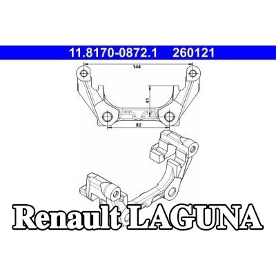 ATE حامل مكابح الفرامل — Renault Laguna