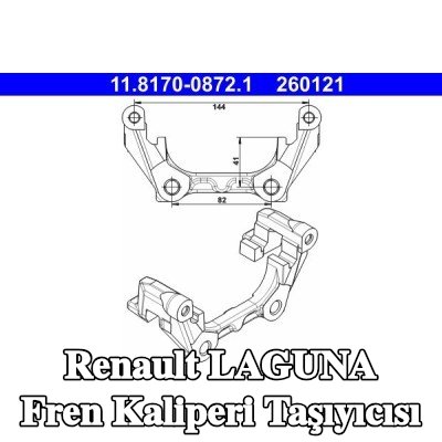 ATE Fren kaliperi taşıyıcısı — Renault Laguna