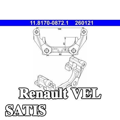 ATE حامل مكابح الفرامل — Renault Vel Satis