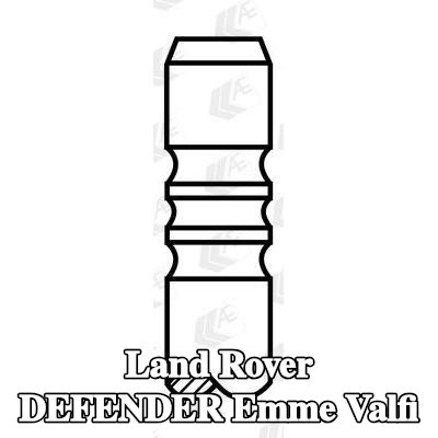 AE Emme valfi Krom kaplı valf gövdesi, Sertleştirilmiş valf sapı ucu — 1997 Land Rover Defender