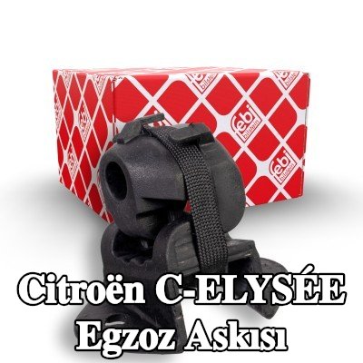 FEBI BILSTEIN Egzoz askısı, orta, Arka Aks — Citroën C-elysée