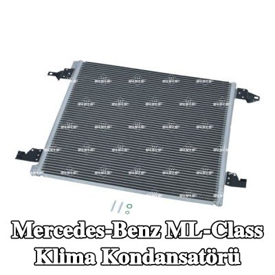 NRF Klima kondansatörü EASY FIT, conta halkası ile, azot dolgulu — 2000 Mercedes-Benz ML-Class