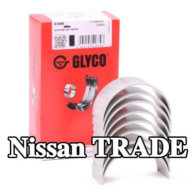 GLYCO محامل الطرف الكبير ذات ظهر فولاذي مع برونز مدمج بالتلبيد — Nissan Trade