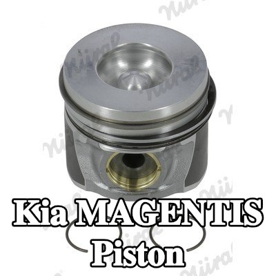 NÜRAL Keystone bağlantı kolu için piston, piston pimi yuvası için burçlu, soğutma kanallı, piston segman taşıyıcısı ile — Kia Magentis