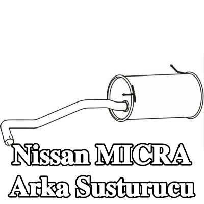 VEGAZ Arka susturucu — Nissan Micra