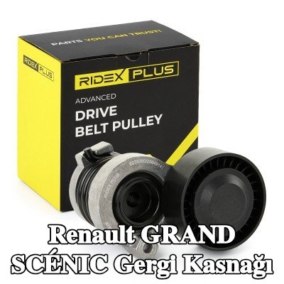 RIDEX PLUS Gergi kasnağı Ø: 65mm — Renault Grand Scénic