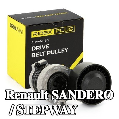 RIDEX PLUS بكرة الشد Ø: 65mm — 2008 Renault Sandero / Stepway