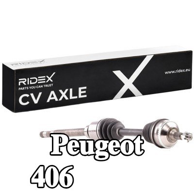 RIDEX عمود الدفع للمحور الأمامي الأيمن, 926, 5mm, مع محمل (محامل) — Peugeot 406