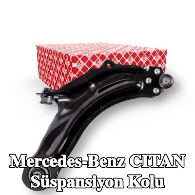 FEBI BILSTEIN Süspansiyon kolu Ön Aks Sağ, Çelik Sac, bilyeli mafsal ile, lastik yastıklı — 2012 Mercedes-Benz Citan