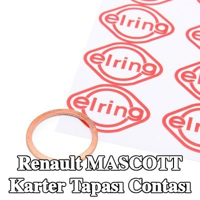 ELRING Karter tapası rondelası Bakır, Inner Diameter: 22mm — Renault Mascott