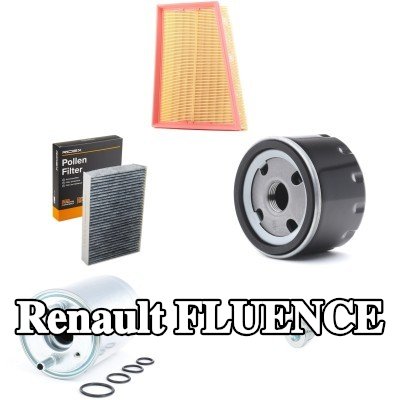 RIDEX مجموعة الفلاتر — Renault Fluence