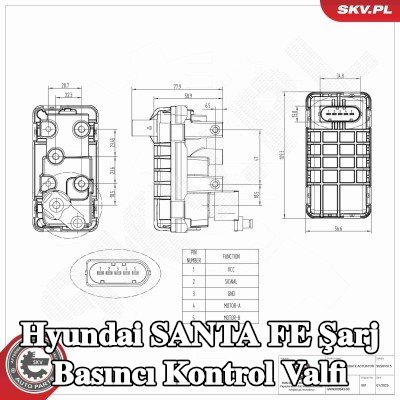ESEN SKV Şarj Basıncı Kontrol Valfi — 2011 Hyundai Santa Fe