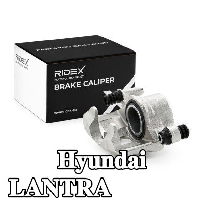 RIDEX مكابح الفرامل للمحور الأمامي, المحور الأمامي الأيسر, بدون حامل — 1990 Hyundai Lantra