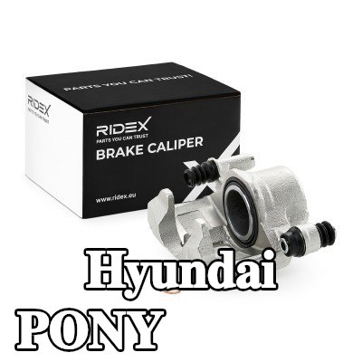 RIDEX مكابح الفرامل للمحور الأمامي, المحور الأمامي الأيسر, بدون حامل — Hyundai Pony