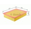 BOSCH Hava filtresi — Audi 200 (3)