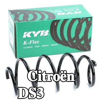 KYB نابض لولبي K-Flex, مجموعة تركيب نظام التعليق, المحور الأمامي — 2012 Citroën Ds3