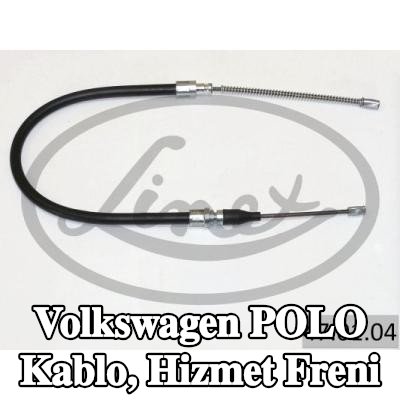 LINEX Kablo, hizmet freni — 1990 Volkswagen Polo