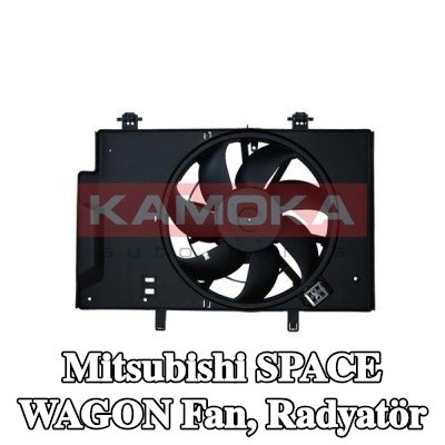KAMOKA Fan, radyatör 345mm — Mitsubishi Space Wagon