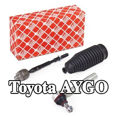 FEBI BILSTEIN مجموعة قضيب التوجيه للمحور الأمامي الأيمن, مع منفاخ, مع مشابك, مع منفاخ التوجيه — Toyota Aygo