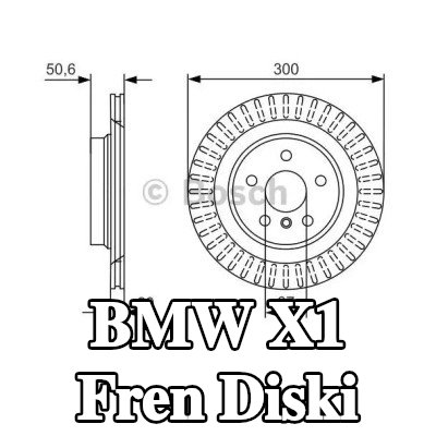 BOSCH Fren diski Dış Çap: 300mm, Havalandırmalı, içten havalandırmalı, Kaplamalı — BMW X1