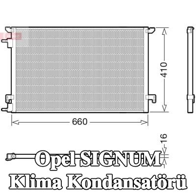 DENSO Kurutucusuz klima kondansatörü — Opel Signum