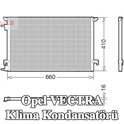 DENSO Kurutucusuz klima kondansatörü — Opel Vectra