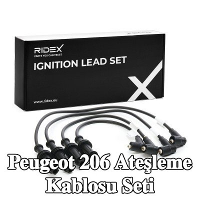 RIDEX Ateşleme kablosu seti 300mm — Peugeot 206
