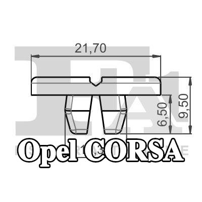 FA1 قاعدة، المصباح الأمامي — 2012 Opel Corsa