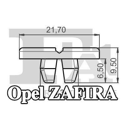 FA1 قاعدة، المصباح الأمامي — Opel Zafira