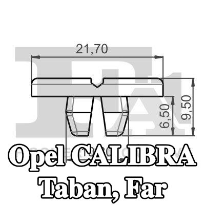 FA1 Taban, far — Opel Calibra