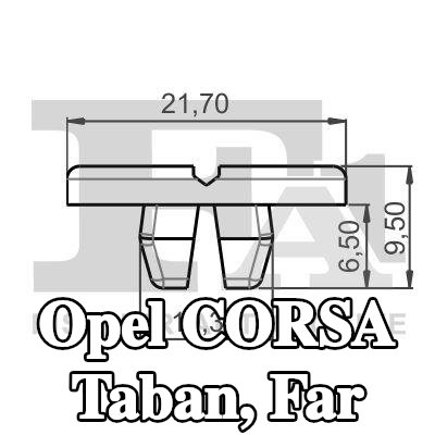 FA1 Taban, far — 2011 Opel Corsa