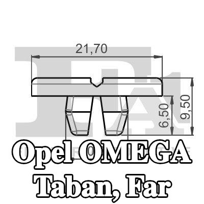 FA1 Taban, far — Opel Omega